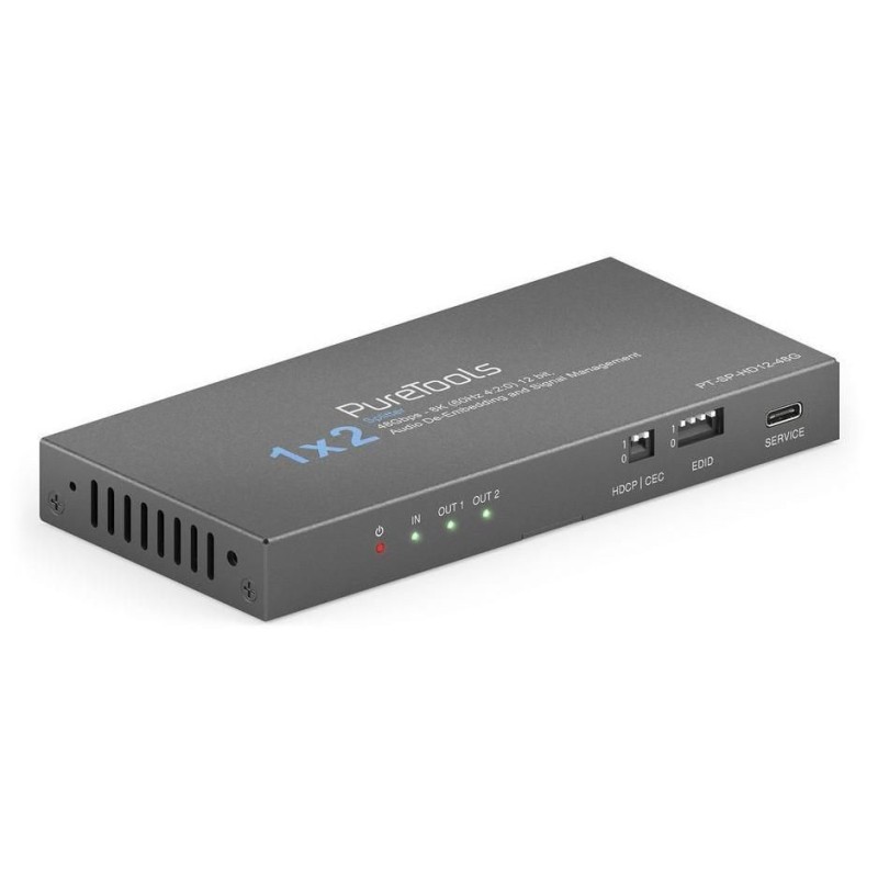PureTools 1X2 HDMI2.1 SPLITTER, 48GBPS,